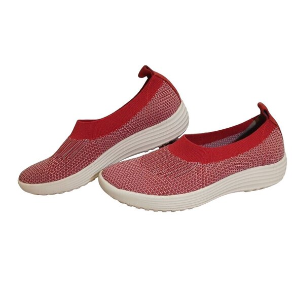 ✅Bionica Merigold RED Knit Slip-On Walking Shoes Women's 8.5 Comfort Sneakers👟 - Picture 2 of 11